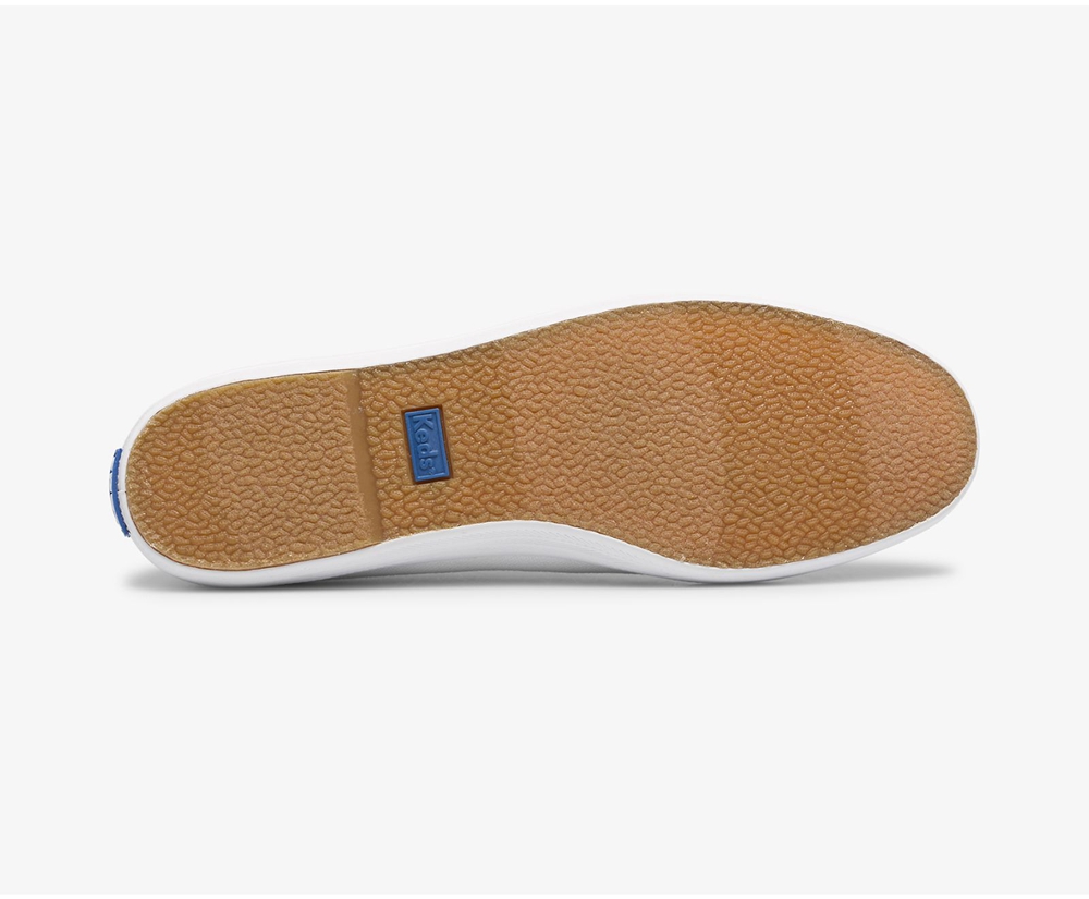 Slip Ons Keds Mujer Blancos - Champion Slip On Organic Cotton Lona - 5673-XURWV